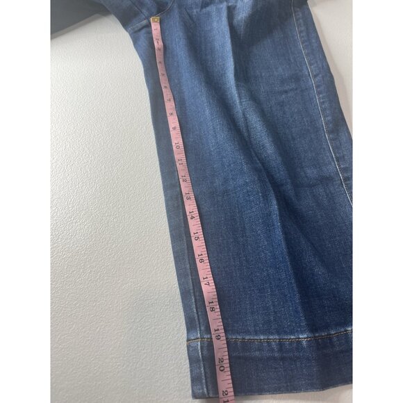 Talbots Flawless High Waist Wide Crop Jeans Denim Size 8P - Picture 3 of 8